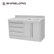 2017 Chinese Restaurant Kitchen Stainless Steel Sink Cabinet